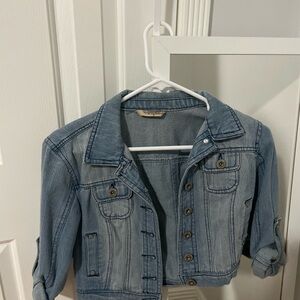 Denim Cropped Jacket